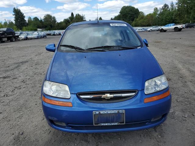 KL1TD66667B722739 - 2007 CHEVROLET AVEO BASE BLUE photo 5