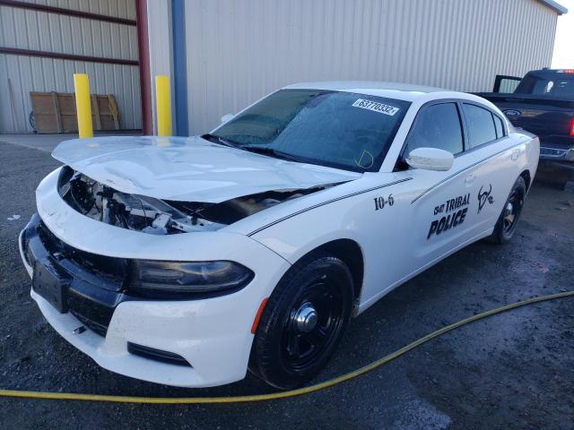 2C3CDXAT7GH293487 - 2016 DODGE CHARGER POLICE WHITE photo 2