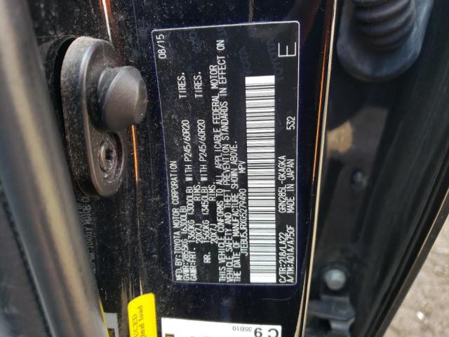 JTEBU5JRXG5279490 - 2016 TOYOTA 4RUNNER SR5/SR5 PREMIUM შავი ფოტო 13