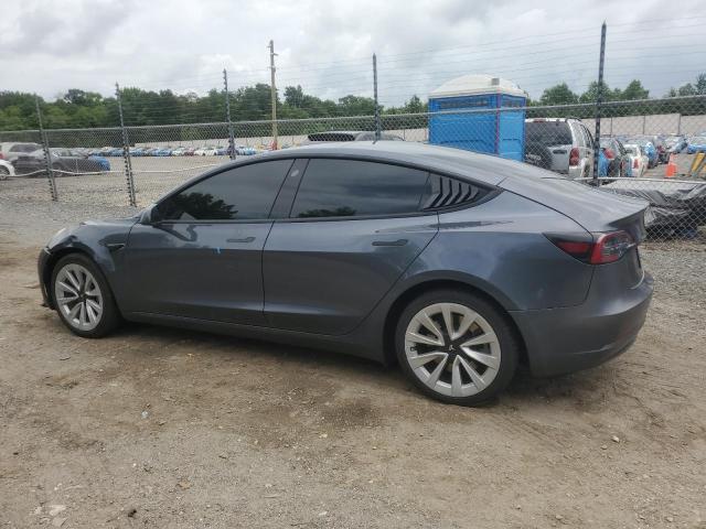 5YJ3E1EA2NF286898 - 2022 TESLA MODEL 3 灰色 照片 2