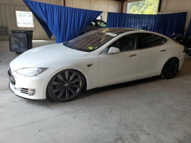 5YJSA1H14EFP38272 - 2014 TESLA MODEL S Սպիտակ լուսանկար 1