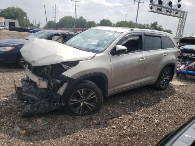 5TDJKRFH3GS506588 - 2016 TOYOTA HIGHLANDER XLE Արծաթագույն լուսանկար 1