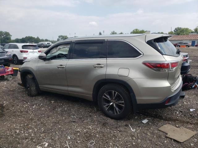 5TDJKRFH3GS506588 - 2016 TOYOTA HIGHLANDER XLE Արծաթագույն լուսանկար 2