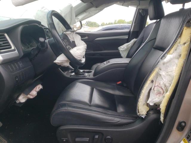 5TDJKRFH3GS506588 - 2016 TOYOTA HIGHLANDER XLE Արծաթագույն լուսանկար 7