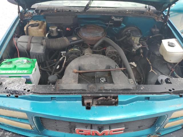 1GTDC14Z0PZ537612 - 1993 GMC SIERRA C1500 TEAL photo 11