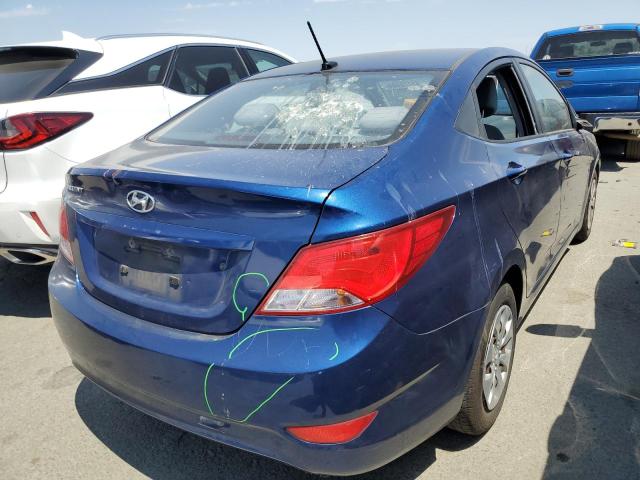 KMHCT4AE7GU119877 - 2016 HYUNDAI ACCENT SE BLUE photo 3