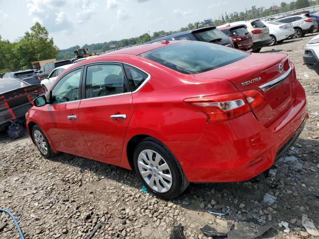 3N1AB7AP8HL680394 - 2017 NISSAN SENTRA S RED photo 2