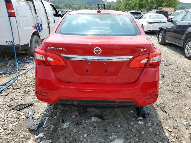 3N1AB7AP8HL680394 - 2017 NISSAN SENTRA S RED photo 6