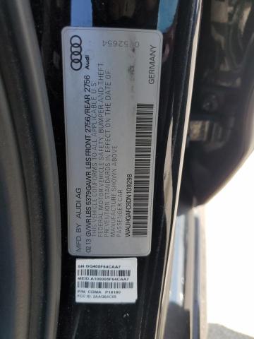 WAUHGAFC8DN109298 - 2013 AUDI A6 PRESTIGE BLACK photo 12