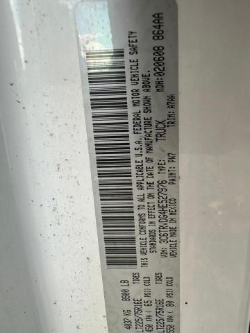 3C6TRVDG4HE527976 - 2017 RAM PROMASTER 2500 HIGH WHITE photo 10