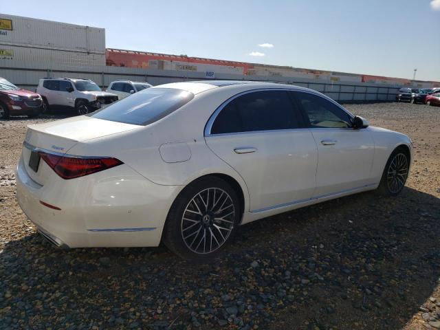 W1K6G7GB4NA137276 - 2022 MERCEDES-BENZ S 580 4MATIC WHITE photo 3