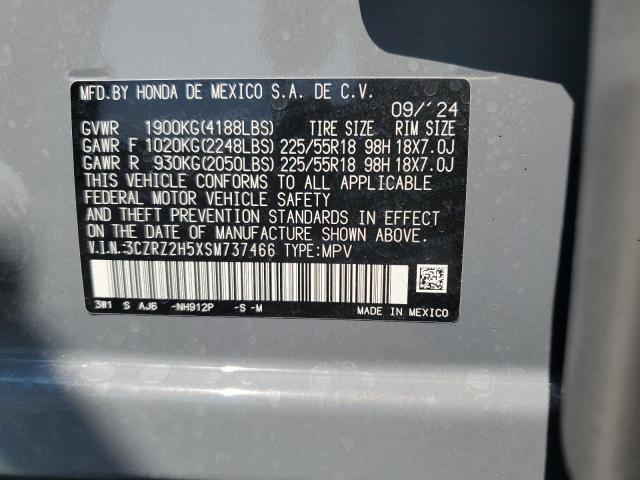 3CZRZ2H5XSM737466 - 2025 HONDA HR-V SPORT 灰色 照片 13