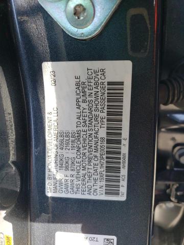 19XFL1H73PE005168 - 2023 HONDA CIVIC EXL GRAY photo 12