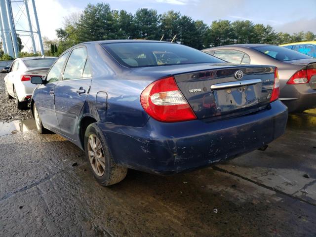 4T1BF32K04U078750 - 2004 TOYOTA CAMRY LE BLUE photo 2