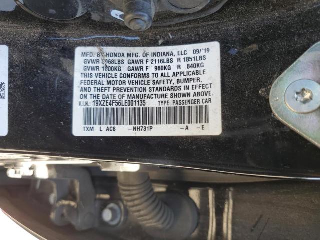 19XZE4F56LE001135 - 2020 HONDA INSIGHT EX 黑色 照片 12