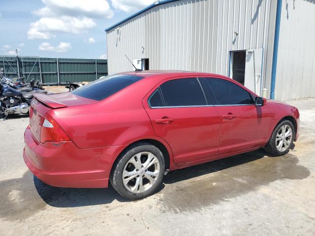 3FAHP0HA0CR242373 - 2012 FORD FUSION SE RED photo 3