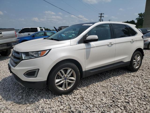 2FMTK4J86FBB10864 - 2015 FORD EDGE SEL WHITE photo 1