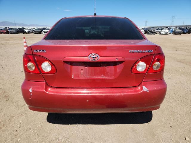 1NXBR32E48Z958244 - 2008 TOYOTA COROLLA CE RED photo 6