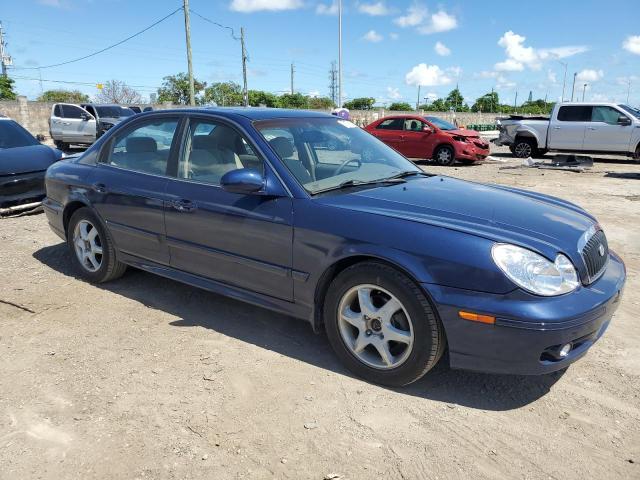 KMHWF35H75A178509 - 2005 HYUNDAI SONATA GLS BLUE photo 4