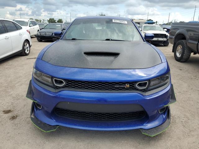 2C3CDXGJ9KH553001 - 2019 DODGE CHARGER SCAT PACK BLUE photo 5