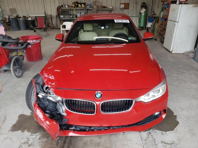 WBA3V5C58EP747859 - 2014 BMW 428 I RED photo 5