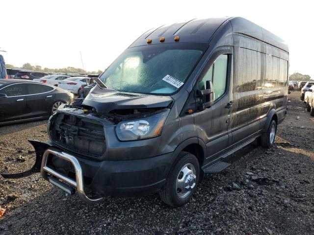 1FTRS4XGXKKA65327 - 2019 FORD TRANSIT T-350 HD GRAY photo 2