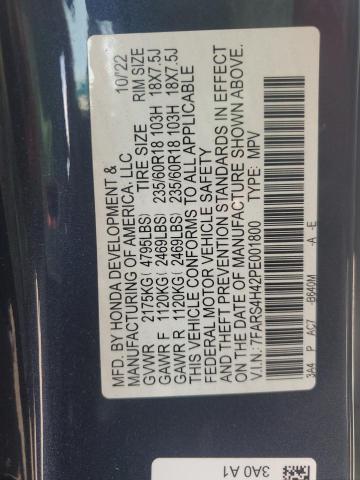 7FARS4H42PE001800 - 2023 HONDA CR-V EX 蓝色 照片 13