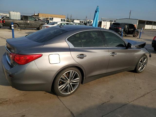 JN1BV7AP7EM685552 - 2014 INFINITI Q50 BASE GRAY photo 3