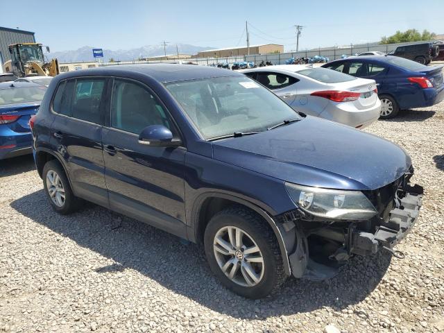 WVGAV7AX8CW552286 - 2012 VOLKSWAGEN TIGUAN S BLUE photo 4