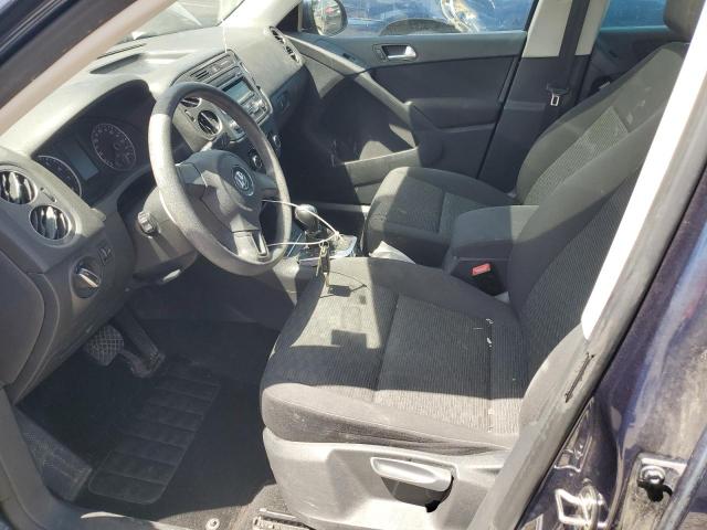 WVGAV7AX8CW552286 - 2012 VOLKSWAGEN TIGUAN S BLUE photo 7