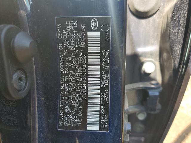 JTDBCMFE2PJ008356 - 2023 TOYOTA COROLLA LE BLUE photo 13