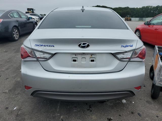 KMHEC4A47EA108554 - 2014 HYUNDAI SONATA HYBRID SILVER photo 6