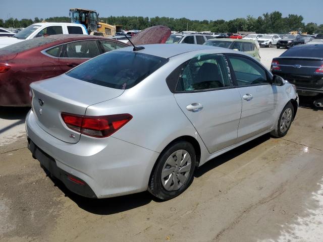 3KPA24AD4LE282971 - 2020 KIA RIO LX SILVER photo 3