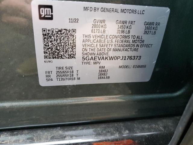 5GAEVAKW0PJ176373 - 2023 BUICK ENCLAVE ESSENCE 灰色 照片 14