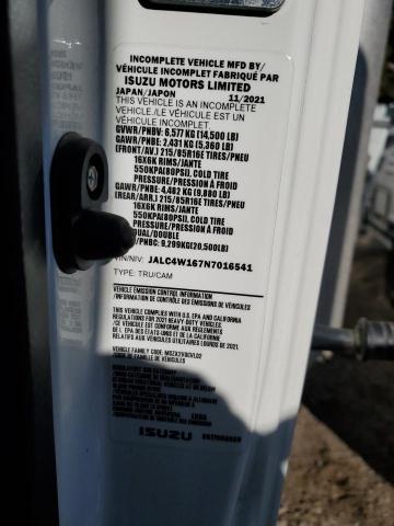 JALC4W167N7016541 - 2022 ISUZU NPR HD Білий фото 13