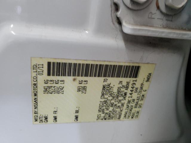 1N4AL2AP3BC144491 - 2011 NISSAN ALTIMA BASE WHITE photo 12