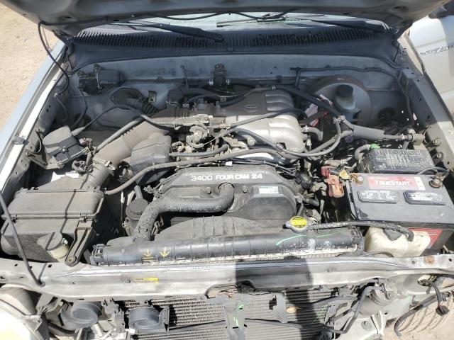 5TESN92N72Z072307 - 2002 TOYOTA TACOMA XTRACAB PRERUNNER ვერცხლისფერი ფოტო 11