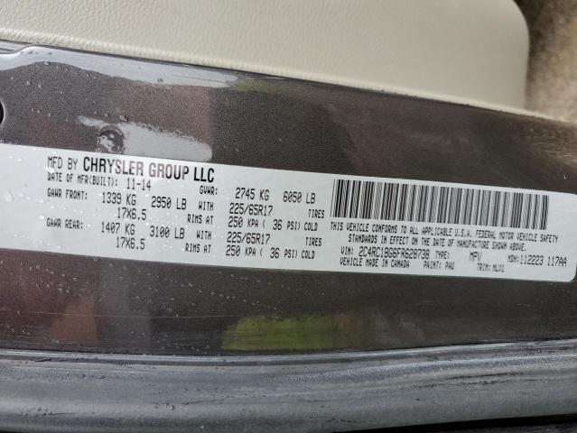 2C4RC1BG6FR628738 - 2015 CHRYSLER TOWN & COU TOURING Boz foto 13