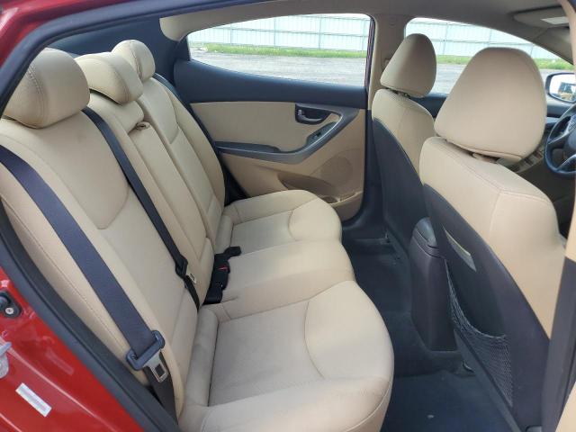 KMHDH4AE6DU520645 - 2013 HYUNDAI ELANTRA GLS RED photo 10