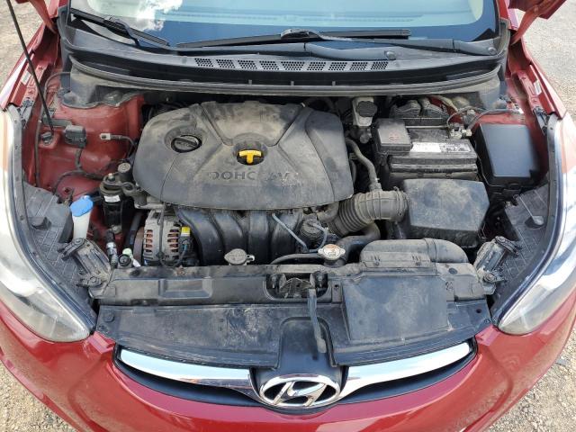 KMHDH4AE6DU520645 - 2013 HYUNDAI ELANTRA GLS RED photo 11