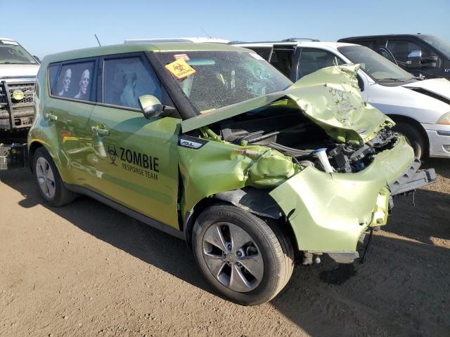 KNDJN2A22F7756723 - 2015 KIA SOUL GREEN photo 4