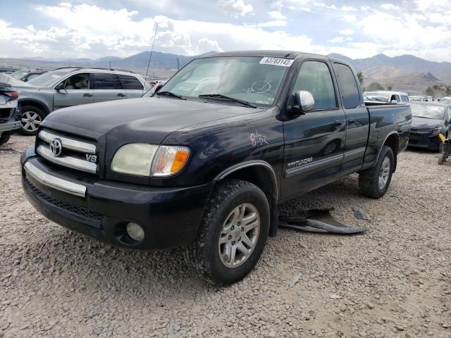 5TBBT44134S456063 - 2004 TOYOTA TUNDRA ACCESS CAB SR5 BLACK photo 1