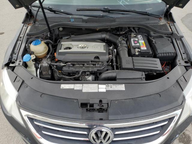 WVWMN7ANXCE505170 - 2012 VOLKSWAGEN CC SPORT GRAY photo 11