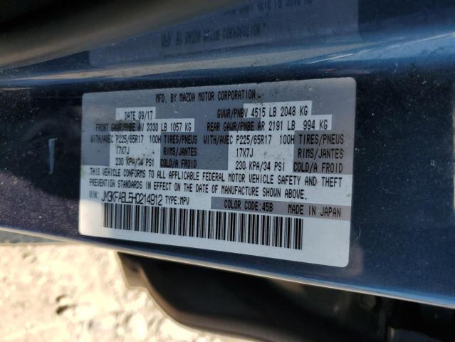 JM3KFABL5H0214912 - 2017 MAZDA CX-5 SPORT BLUE photo 13