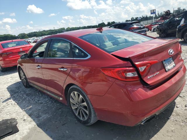 5NPE34AFXHH570920 - 2017 HYUNDAI SONATA SPORT RED photo 2