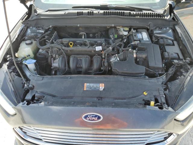 1FA6P0G79F5118395 - 2015 FORD FUSION S GRAY photo 11