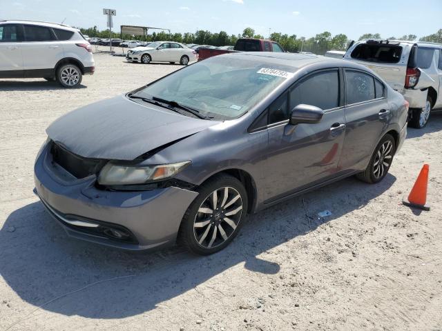 2HGFB2F99FH538756 - 2015 HONDA CIVIC EXL GRAY photo 1