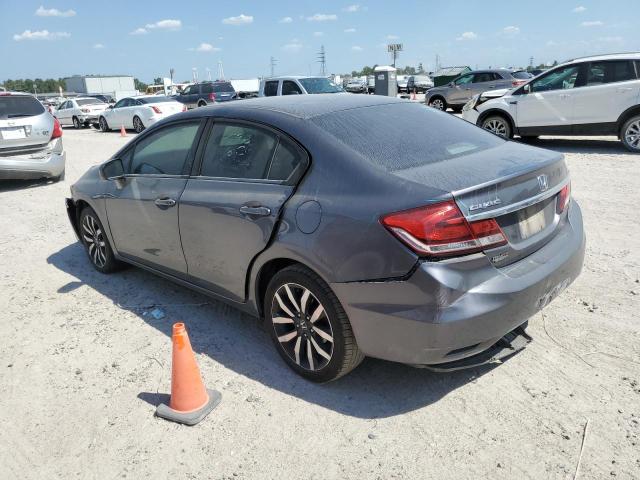 2HGFB2F99FH538756 - 2015 HONDA CIVIC EXL GRAY photo 2