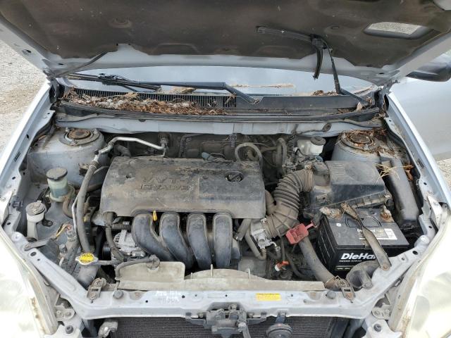 2T1KR32E26C619285 - 2006 TOYOTA COROLLA MA XR SILVER photo 11