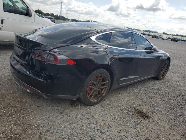 5YJSA1H19EFP56752 - 2014 TESLA MODEL S Черный фото 3